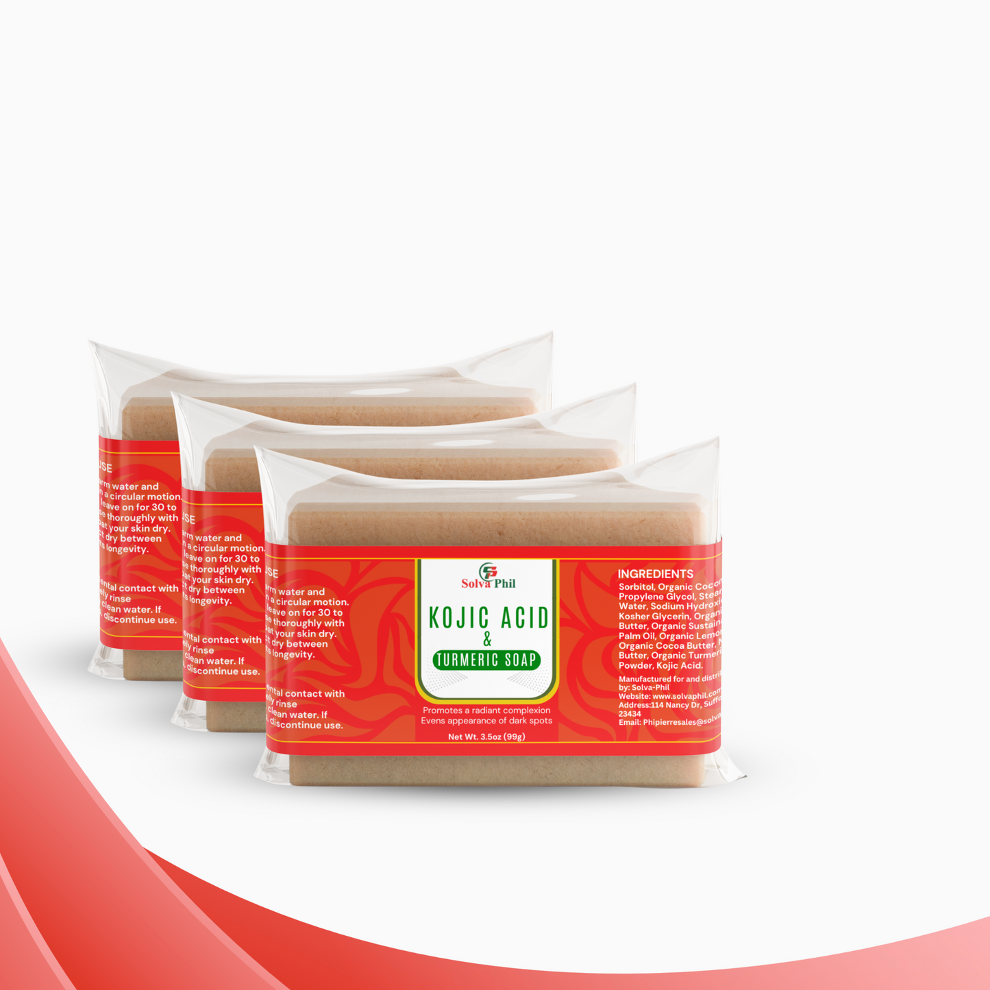 Bundle of 3 Turmeric Soaps – Ultimate Glow Set